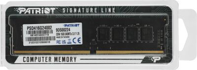 ������ DDR4 16GB 2400MHz Patriot PSD416G24002 Signature RTL PC4-19200 CL17 DIMM UDIMM 288-pin 1.2� dual rank Ret