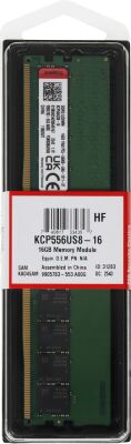 ������ DDR5 16GB 5600MHz Kingston KCP556US8-16 RTL PC5-44800 CL46 DIMM UDIMM 288-pin 1.1� single rank Ret