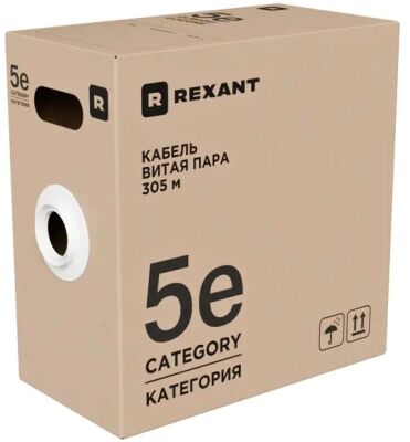 ������ �������������� Rexant 01-0041-R ���.5E U/UTP 4 ���� 24AWG PVC ���������� 305� �����