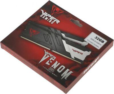 ������ DDR5 2x16GB 5600MHz Patriot PVV532G560C36K Viper Venom RTL Gaming PC5-44800 CL36 DIMM UDIMM 288-pin 1.25� � ���������� Ret
