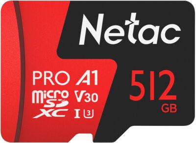 ���� ����� microSDXC 512GB Netac NT02P500PRO-512G-R P500 Extreme Pro + adapter