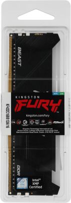 ������ DDR4 16GB 3200MHz Kingston KF432C16BB12A/16 Fury Beast RGB RTL Gaming PC4-25600 CL16 DIMM UDIMM 288-pin 1.35� dual rank � ���������� Ret
