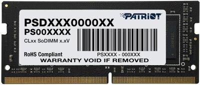 ������ DDR4 16Gb 3200MHz Patriot PSD416G320081S Signature RTL PC4-25600 CL22 SO-DIMM 260-pin 1.2� single rank Ret