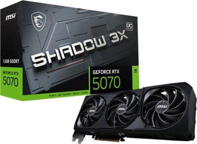���������� MSI PCI-E 5.0 RTX 5070 12G SHADOW 3X OC NVIDIA GeForce RTX 5070 12Gb 192bit GDDR7 2542/28000 HDMIx1 DPx3 HDCP Ret