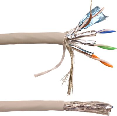 ������ Lanmaster LAN-6ESFTP-HFLT-GY ���.6 S/FTP 4 ���� 23AWG 100Om ��(�)-HF ���������� 305� �����