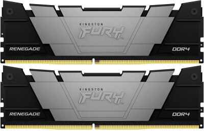 ������ DDR4 2x32GB 3200MHz Kingston KF432C16RB2K2/64 Fury Renegade Black RTL Gaming PC4-25600 CL16 DIMM UDIMM 288-pin 1.35� dual rank � ���������� Ret