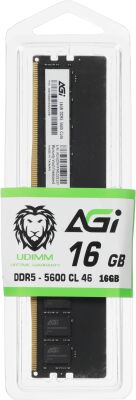 ������ DDR5 16GB 5600MHz AGi AGI560016UD238-ST UD238 Tray PC5-44800 CL40 DIMM UDIMM 288-pin 1.1� single rank Tray