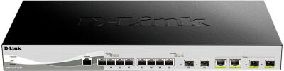 ���������� D-Link DXS-1210-12TC/B1A (L2) 8x10����/� 2x�����(10GBase-T/SFP+) 2SFP+ �������������