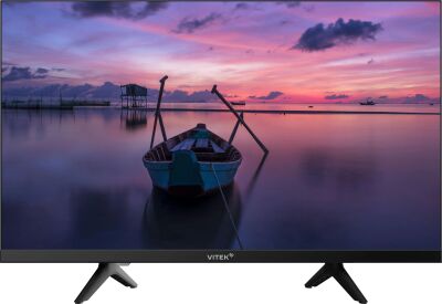 ��������� LED Vitek 24" VT-24HBS300 ������.�� Frameless ������/������ HD 60Hz DVB-T DVB-T2 DVB-C DVB-S DVB-S2 USB 2.0 Smart TV