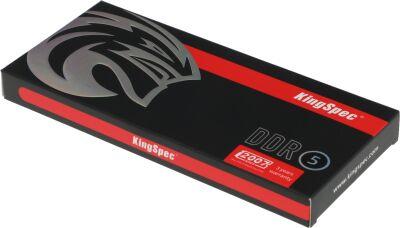 ������ DDR5 16GB 6000MHz Kingspec KS6000D5P12516G RTL PC5-48000 CL46 DIMM UDIMM 288-pin 1.25� single rank Ret