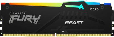 ������ DDR5 16GB 5600MHz Kingston KF556C40BBA-16 Fury Beast XMP RGB RTL Gaming PC5-44800 CL40 DIMM UDIMM 288-pin 1.25� dual rank � ���������� Ret