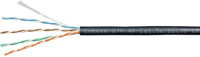 ������ �������������� Cabeus UTP-4P-CAT.5E-SOLID-LSZH-BK ���.5E U/UTP 4 ���� LSZH ���������� 305� ������