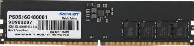 ������ DDR5 16GB 4800MHz Patriot PSD516G480081 Signature RTL PC5-38400 CL40 DIMM UDIMM 288-pin 1.1� single rank Ret