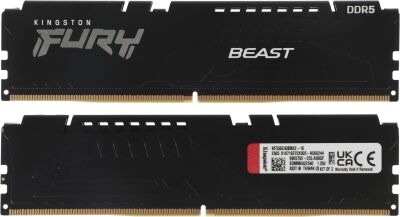 ������ DDR5 2x8GB 5600MHz Kingston KF556C40BBK2-16 Fury Beast RTL Gaming PC5-44800 CL40 DIMM UDIMM 288-pin 1.25� single rank � ���������� Ret