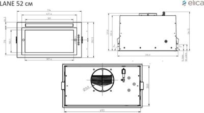 ������� ������������ Elica Lane BL MAT/A/52 ������ ����������: ��������� (1 �����)