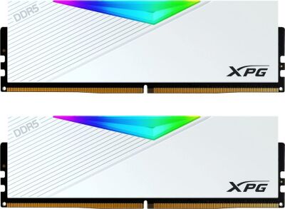 ������ DDR5 2x32GB 6000MHz A-Data AX5U6000C3032G-DCLARWH XPG Lancer RGB RTL Gaming PC5-48000 CL30 DIMM UDIMM 288-pin 1.35� kit dual rank � ���������� Ret