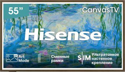 ��������� QLED Hisense 55" 55S7S �������-����� 4K Ultra HD 144Hz DVB-T DVB-T2 DVB-C DVB-S DVB-S2 USB WiFi Smart TV
