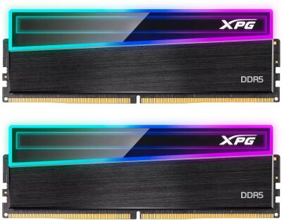 ������ DDR5 2x16GB 6000MHz A-Data AX5U6000C4816G-DCNKRBK XPG Novakey RGB RTL PC5-48000 CL48 DIMM ECC 288-pin 1.25� kit single rank Ret