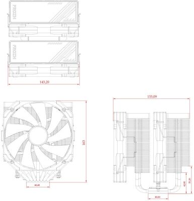 ���������� ����������(�����) ID-Cooling Frozn A720 Soc-AM5/AM4/1151/1200/1700 ������ 4-pin 33.5dB Al+Cu 300W 1300gr Ret