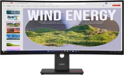 ������� Lenovo 34" ThinkVision T34wd-40 ������ VA LED 4ms 21:9 HDMI ������� HAS Piv 3000:1 300cd 178��/178�� 3440x1440 120Hz DP WQ USB 9.2��