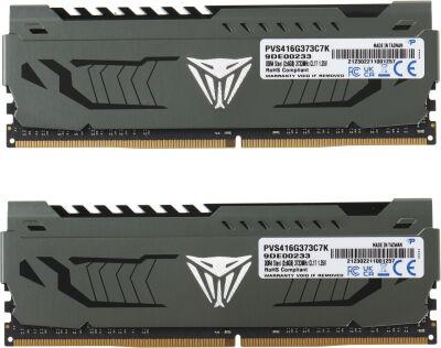 ������ DDR4 2x8GB 3733MHz Patriot PVS416G373C7K Viper Steel RTL Gaming PC4-29800 CL17 DIMM UDIMM 288-pin 1.35� single rank � ���������� Ret