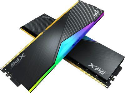 ������ DDR5 2x32GB 6000MHz A-Data AX5U6000C3032G-DCLARBK XPG Lancer RGB RTL Gaming PC5-48000 CL30 DIMM UDIMM 288-pin 1.35� kit dual rank � ���������� Ret