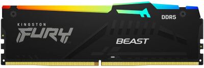 ������ DDR5 32GB 5200MHz Kingston KF552C40BBA-32 Fury Beast Black RGB RTL Gaming PC5-41600 CL40 DIMM UDIMM 288-pin 1.25� dual rank � ���������� Ret