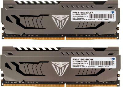 ������ DDR4 2x8GB 3200MHz Patriot PVS416G320C6K Viper Steel RTL Gaming PC4-25600 CL16 DIMM UDIMM 288-pin 1.35� single rank � ���������� Ret