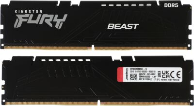 ������ DDR5 2x8GB 6000MHz Kingston KF560C36BBEK2-16 Fury Beast RTL Gaming PC5-48000 CL36 DIMM UDIMM 288-pin 1.35� � ���������� Ret