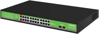 ���������� Digma DSP224G-2S-R400 (L2) 24x1����/� 2SFP 24PoE 24PoE+ 2PoE++ 400W �������������
