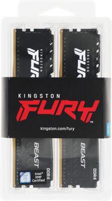 ������ DDR4 4x8GB 3600MHz Kingston KF436C17BBK4/32 Fury Beast Black RTL Gaming PC4-28800 CL17 DIMM UDIMM 288-pin 1.35� kit single rank � ���������� Ret
