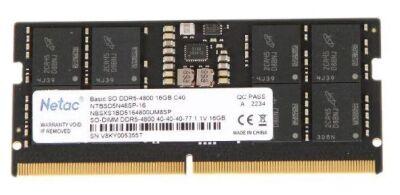   SODIMM DDR5-4800 16GB NTBSD5N48SP-16 NETAC