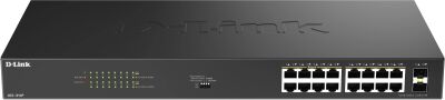 ���������� D-Link DGS-1018P DGS-1018P/B1A (L2) 16x1����/� 2SFP 16PoE 240W �������������