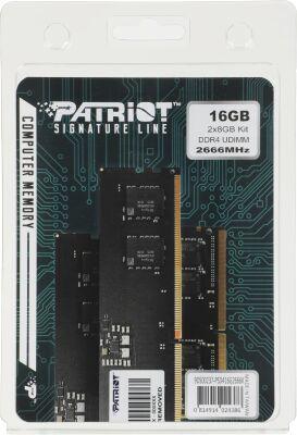 ������ DDR4 2x8GB 2666MHz Patriot PSD416G2666K Signature RTL PC4-21300 CL17 DIMM UDIMM 288-pin 1.2� kit single rank Ret