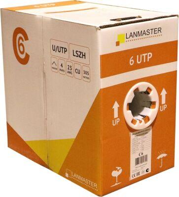������ �������������� Lanmaster LAN-6EUTP-PT-LSZH-GY ���.6 UTP 4 ���� 23AWG LSZH ���������� 305� �����