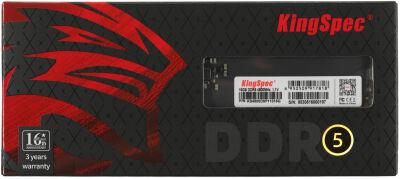 ������ DDR5 16GB 4800MHz Kingspec KS4800D5P11016G RTL PC5-38400 CL40 DIMM UDIMM 288-pin 1.1� single rank Ret