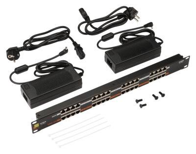 ����-������ Lanmaster POE LAN-PP16-POE/A2 19" 1U 16xRJ45 ���.5e