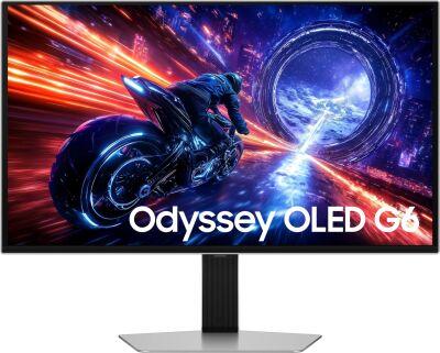������� Samsung 27" Odyssey OLED G6 S27FG602SIXCI ����������� OLED LED 16:9 HDMI ������� HAS Piv 300cd 178��/178�� 2560x1440 500Hz FreeSync Premium Pro DP 2K USB 6.9��