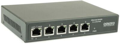 ���������� Osnovo SW-5D-1(60W) 5x2.5����/� 4PoE 60W �������������