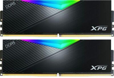 ������ DDR5 2x32GB 6000MHz A-Data AX5U6000C3032G-DCNKRBK XPG Lancer RGB RTL PC5-48000 CL30 DIMM ECC 288-pin 1.35� kit dual rank Ret