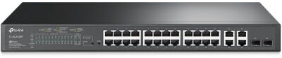 ���������� TP-Link SL2428P (L2) 24x100����/� 4x1����/� 2x�����(1000BASE-T/SFP) 24PoE+ 250W �����������