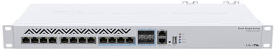 ���������� MikroTik CRS312-4C+8XG-RM (L3) 1x100����/� 8x10����/� 4x�����(10GBase-T/SFP+) �����������