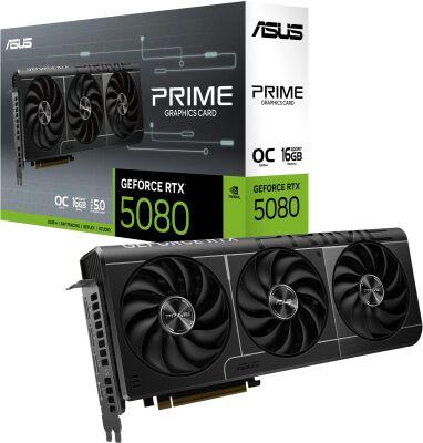 ���������� Asus PCI-E 5.0 PRIME-RTX5080-O16G NVIDIA GeForce RTX 5080 16Gb 256bit GDDR7 2655/30000 HDMIx1 DPx3 HDCP Ret