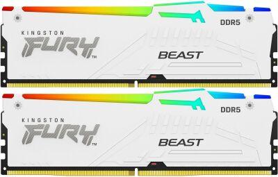 ������ DDR5 2x16GB 6400MHz Kingston KF564C32BWEAK2-32 Fury Beast RGB RTL Gaming PC5-51200 CL32 DIMM UDIMM 288-pin 1.4� kit dual rank � ���������� Ret