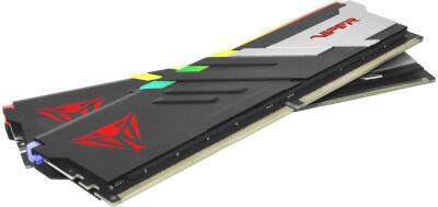 ������ DDR5 2x32GB 5200MHz Patriot PVVR564G520C40K Viper Venom RGB RTL Gaming PC5-41600 CL40 DIMM UDIMM 288-pin 1.35� � ���������� Ret