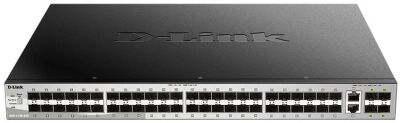 ���������� D-Link DGS-3130-54S/B1A (L3) 2x10����/� 48SFP 4SFP+ �����������