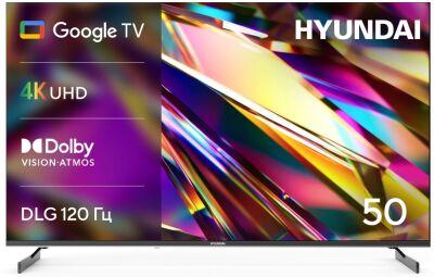 ��������� LED Hyundai 50" H-LED50BU7011 Google TV Frameless Metal ������/������ 4K Ultra HD 60Hz MEMC DVB-T DVB-T2 DVB-C DVB-S DVB-S2 USB WiFi Smart TV