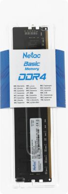 ������ DDR4 16GB 3200MHz Netac NTBSD4P32SP-16 Basic RTL PC4-25600 CL16 DIMM UDIMM 288-pin 1.35� single rank Ret