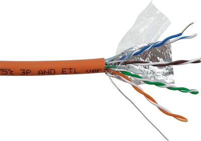 ������ �������������� Lanmaster LAN-5EFTP-HFLT-OR ���.5E FTP 4 ���� 24AWG LSZH ���������� 305� ���������