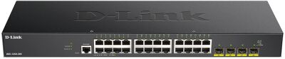���������� D-Link DGS-1250-28X/RU/A1A (L3) 24x1����/� 4SFP+ �����������